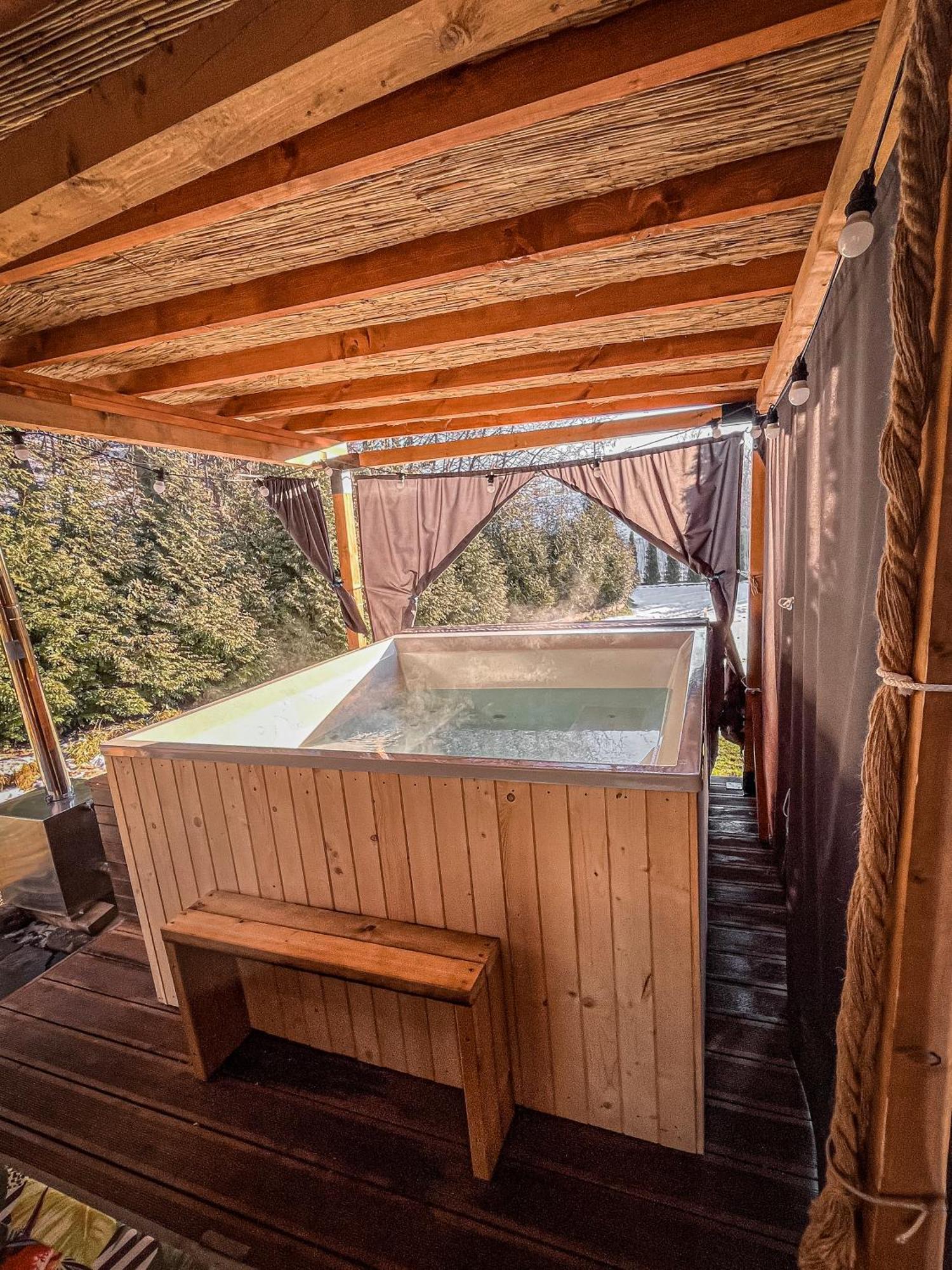 Aloha Glamp - Okragle Domki Przy Rzece - Balia I Sauna - Energylandia Zagornik Luaran gambar